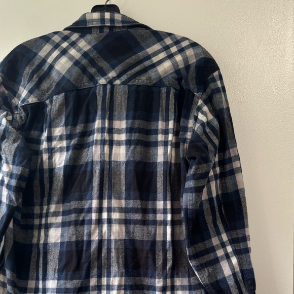 Aritzia The Group by Babaton Fisher Shirt Plaid flannel button-up Sz XS - Picture 6 of 12